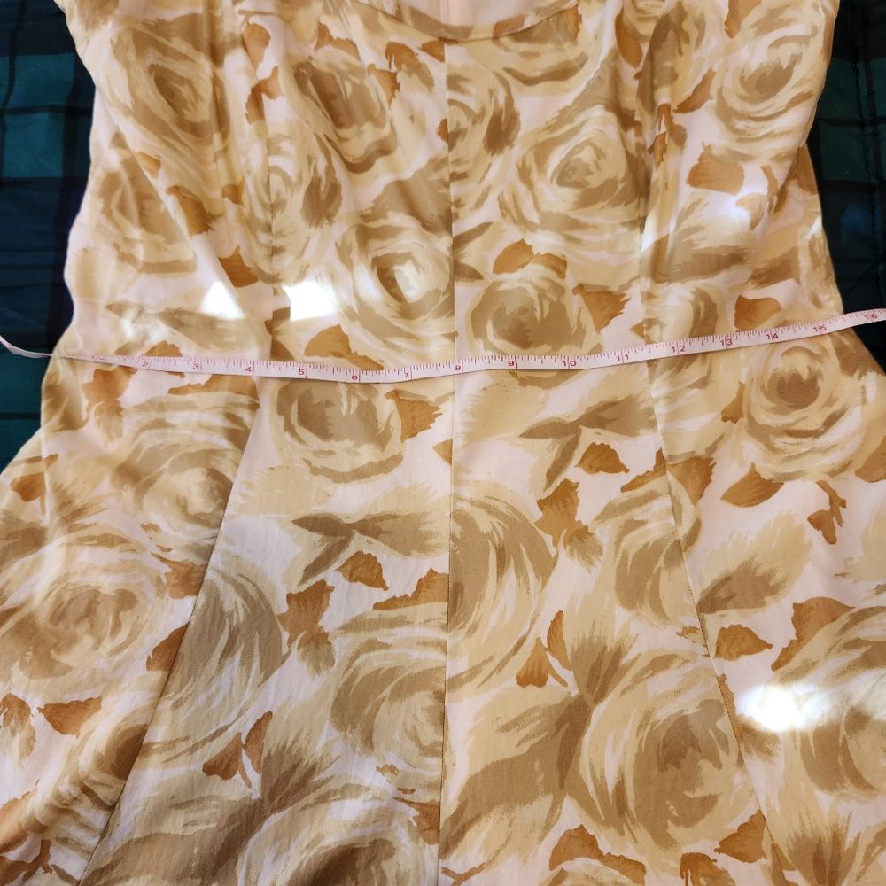 TalbotsYellow Roses Dress - Picture 4 of 7